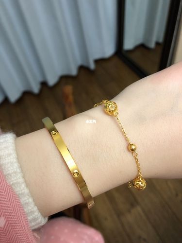 老庙黄金手镯卡地亚同款_金手镯_卡地亚怎么样_老庙怎么样_手镯_时尚