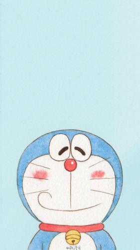 可爱治愈油画风哆啦a梦壁纸,你的童心还在吗