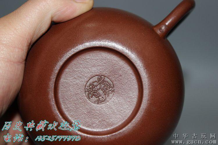 谢晓东款老紫砂壶原矿朱泥茄段壶宜兴正品紫砂老壶全手工茶具