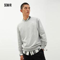 semir森马多彩系列慵懒风百搭男款不带帽卫衣101521116197