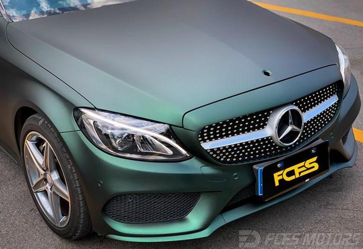 广州奔驰改装车友,奔驰所有车型改装升级店,奔驰c级贴膜改色图