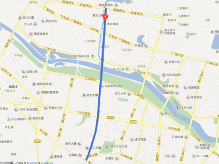 浙江东阳望江路8号地图
