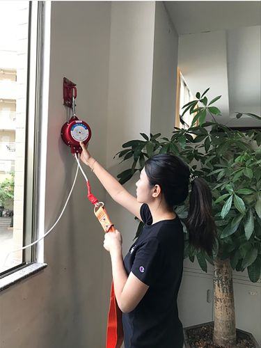 凯安消防逃生缓降器高层往复式多人应急救生绳家庭高楼火灾神器