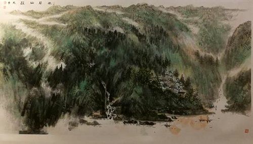 走近自然——顾大明青绿山水画艺术展在南通开幕