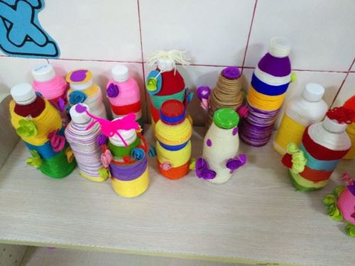 废旧瓶子大变身