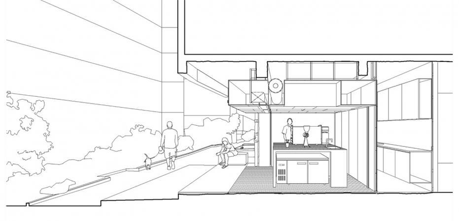 小型咖啡店立面图设计