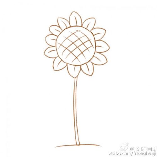 向日葵花怎么画向日葵的儿童画简笔画画法向