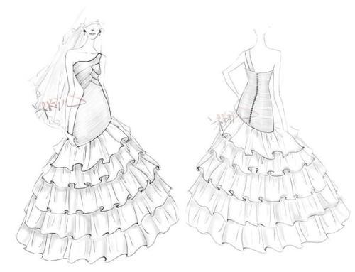 简笔画 笔画大全动画人物婚纱素描简笔画大全婚纱铅笔画图片相关热词