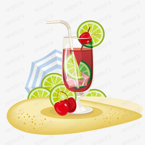 卡通果汁饮品设计