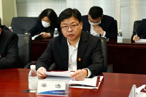 公司党委副书记,纪委书记梁浩作党建工作报告及党风廉政建设