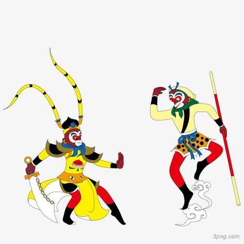 真假美猴王png素材透明免抠图片动植人物