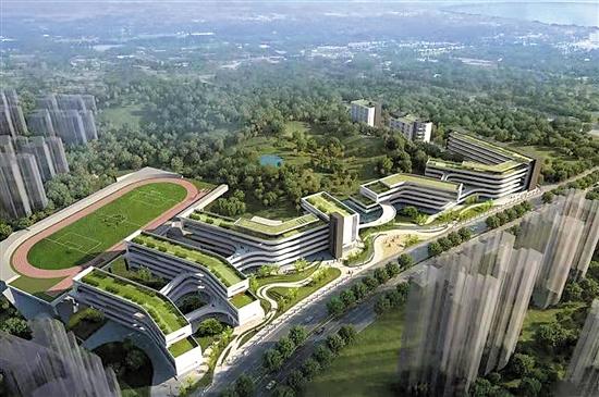 广州市执信中学南沙学校项目效果图文/张豪 胡淑茵 谢子亮 言梓瑞继