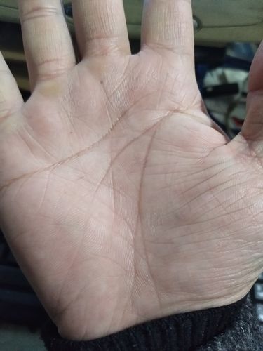 男右手生命线中间分叉,请教高手意味着什么