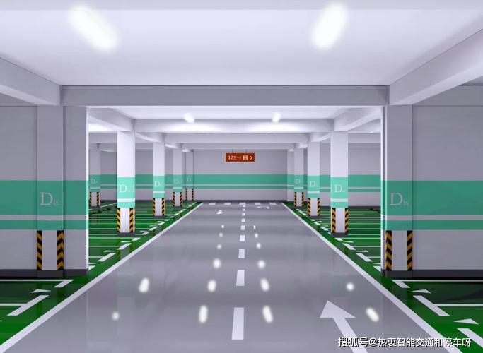 很别致的地下停车场设计效果图