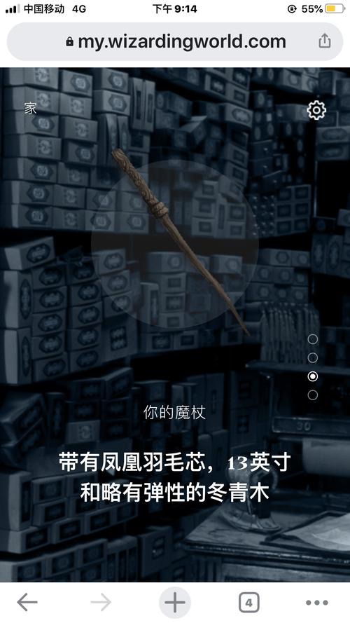 魔杖是十三英寸凤凰羽毛芯略有弹性冬青木魔杖