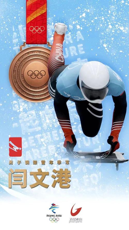 历史性突破闫文港拿下冬奥男子钢架雪车铜牌