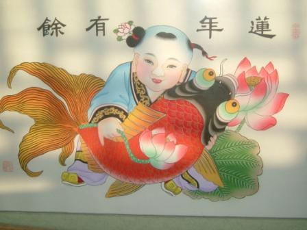 &nbsp; &nbsp;  从石家大院出来,我们就去年画馆看年画.