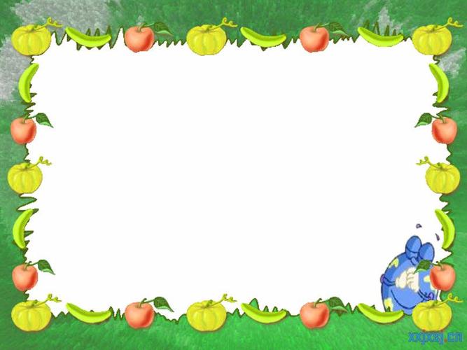 课件背景图片--好看的ppt模板; ppt课件素材; 水果课件背景图片