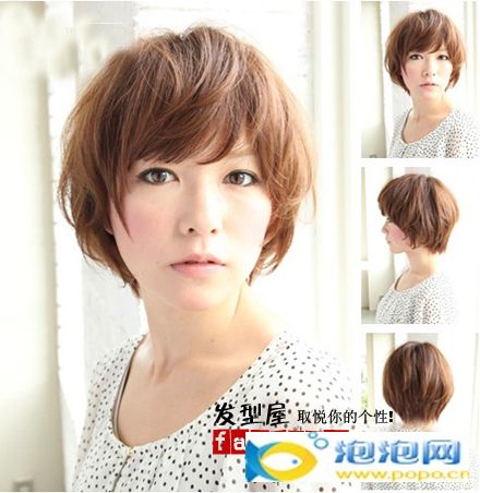 全面的圆脸女生短发发型图片 圆脸女生短头发造型