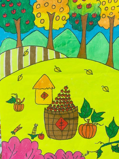 包头市第一实验小学南海分校——秋天"悄悄画"一年级作品投票