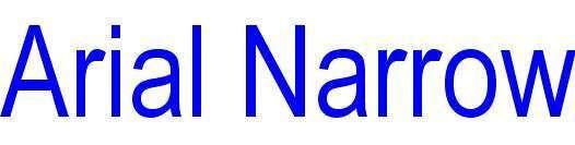 arial narrow