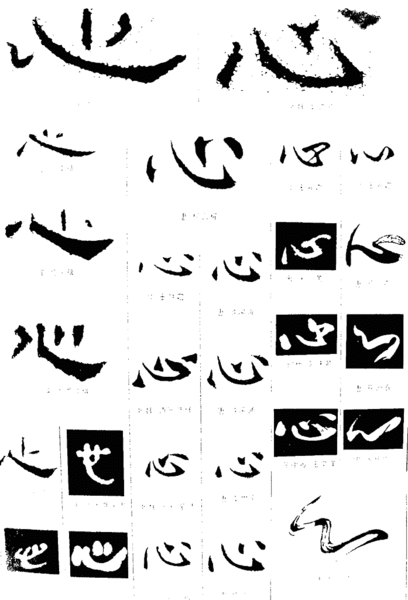 心的篆书,隶书,楷书,草书,行书怎么写?