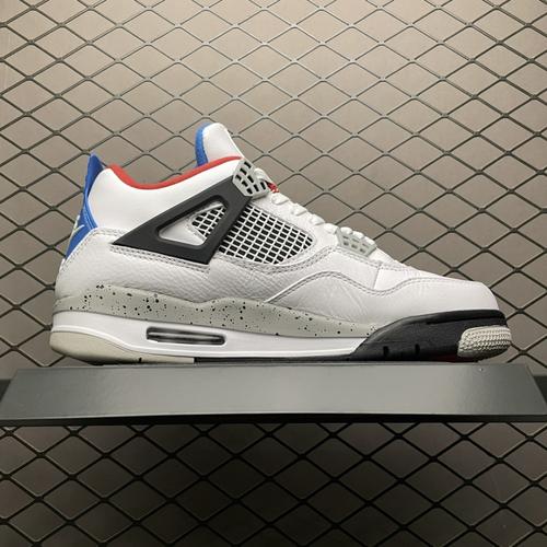 airjordan 4 "black lase " aj4乔4 鸳鸯 白蓝红