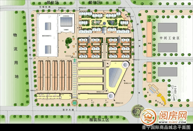 普宁国际商品城总平面图欣赏