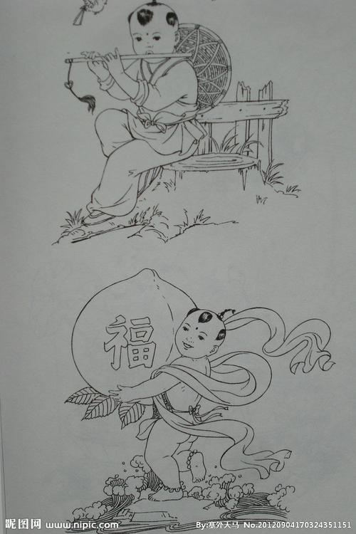 献寿图摄影图__美术绘画_文化艺术_摄影图库_昵图网.