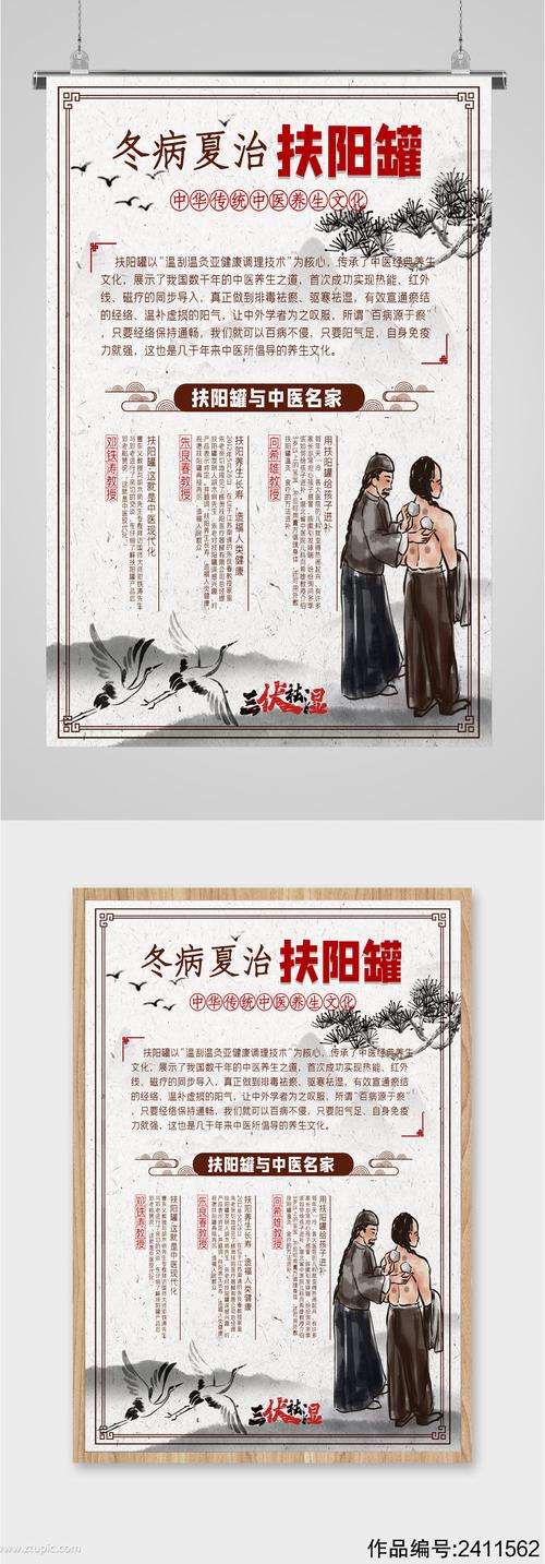 冬病夏治扶阳罐海报