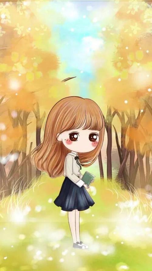 可爱的小薇女生壁纸,q版头像人物萌萌图粉红色萌萌哒~可爱卡通女生系