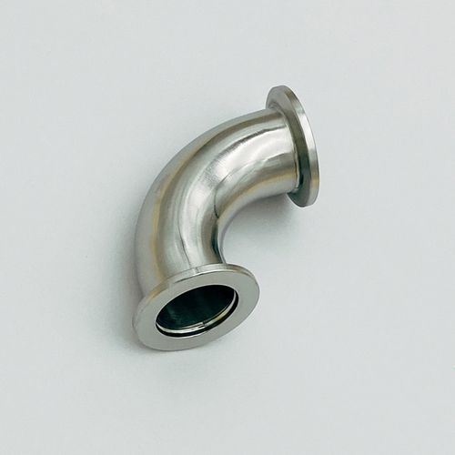 kf高真空弯头304不锈钢快装法兰16卡盘25接头40管件50