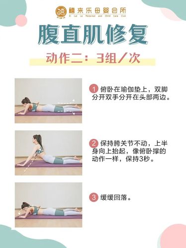 产后修复|4个动作9315轻松修复腹直肌_腹肌_月子会所_瑜伽垫_腹直