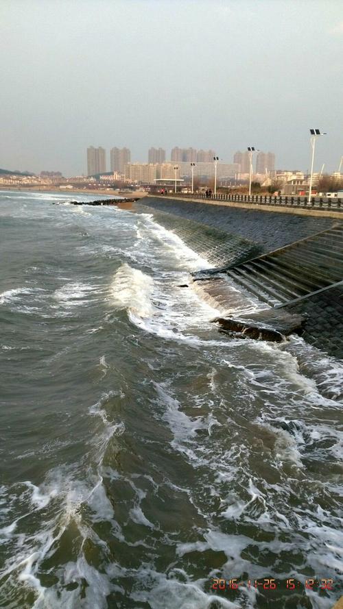 11.26星期六拍姑娘的旅顺月亮湾海岸工程项目成果照片.