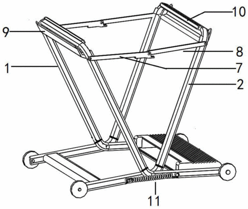 一种可折叠自动套袋开袋垃圾桶的制作方法