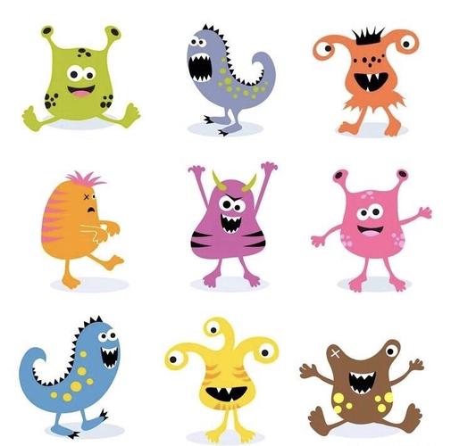 可爱的小怪物(美术网课)