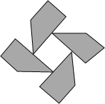 如图,这是一个旋转对称图形,那么它的最小旋转角等于