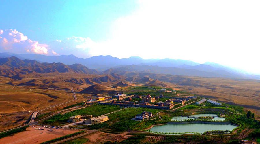 航拍骊靬古城