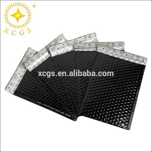 12"x17"black metallic foil bubble mailers envelopes for dvd and
