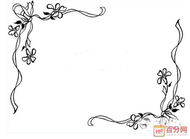 做黑板报的花边图片