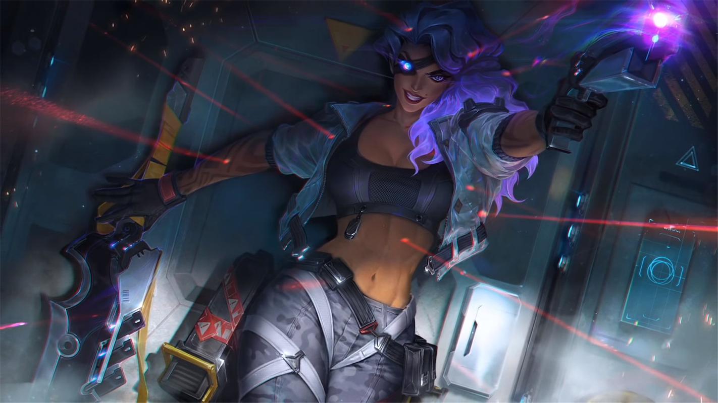 英雄联盟灵能特工莎弥拉高清桌面壁纸