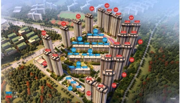 建面约35万平米,兰州万科水晶城一期总平面图公示