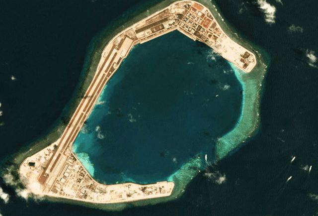 美济岛渚碧岛为何在填海造岛后留下一个口子不填上