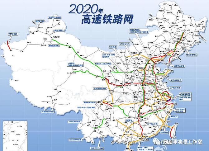 中国主要铁路路线分布图