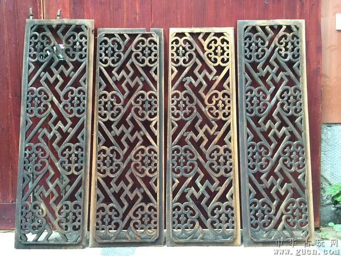 万字纹窗四片