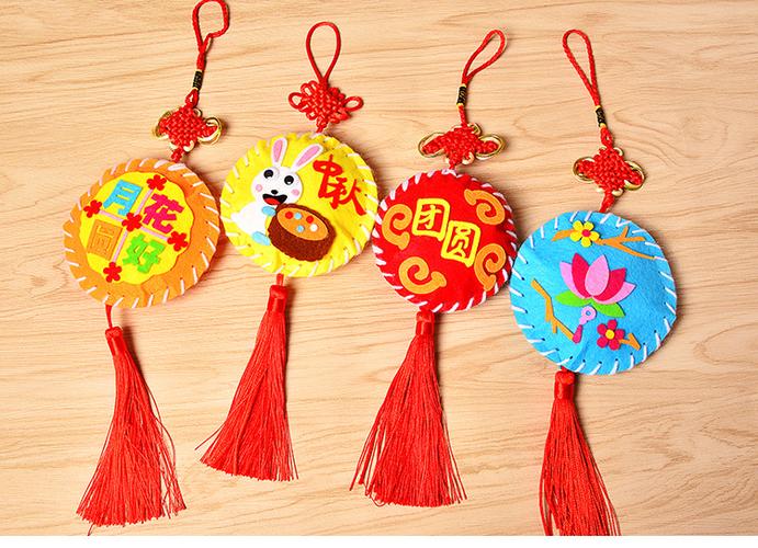 春节不织布香包创意diy挂饰儿童益智幼儿园新年手工制作材料包