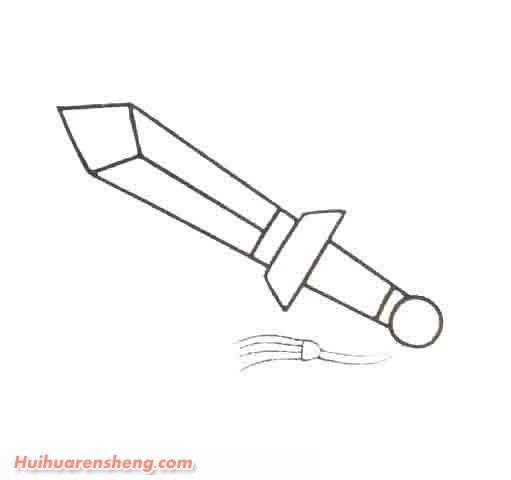 宝剑简笔画图片