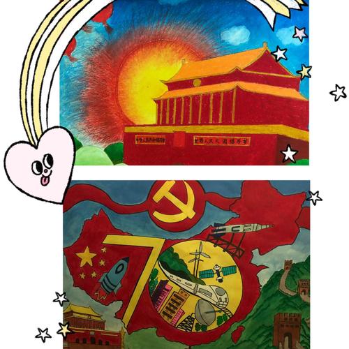 献礼祖国七十华诞,用心绘画爱的篇章——五泉幼儿园"国庆主题周"教师