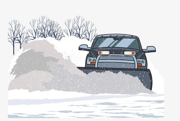 矢量图推雪车
