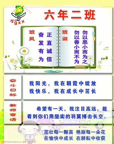 学校文化展板班风学风